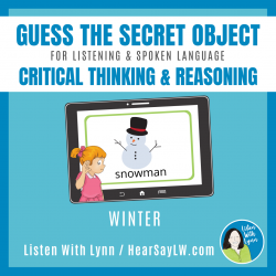 WINTER GUESS THE SECRET OBJECT   Auditory memory, Comprehension Inferences Vocabulary