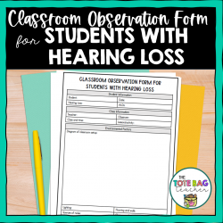 Classroom Observation Form