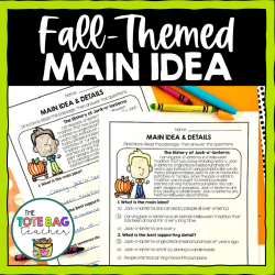Fall-Themed Main Idea and Details