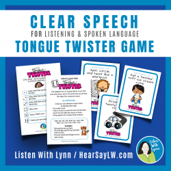 TONGUE TWISTER CHALLENGE GAME FOR CLEAR SPEECH
