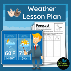 Forecast Weather Lesson – ASL