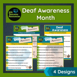 Deaf Awareness Posters