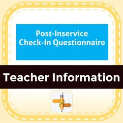 Post-Inservice Check-In Questionnaire (Back to School)