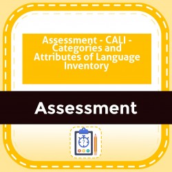 Assessment - CALI - Categories and Attributes of Language Inventory