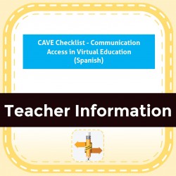 CAVE Checklist - Communication Access in Virtual Education (Spanish)