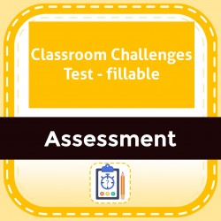 Classroom Challenges Test - fillable