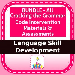 BUNDLE - All Cracking the Grammar Code Intervention Materials & Assessments