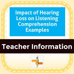 Impact of Hearing Loss on Listening Comprehension Examples