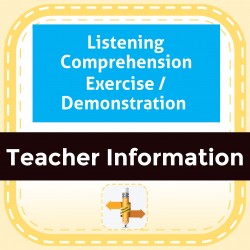 Listening Comprehension Exercise / Demonstration 