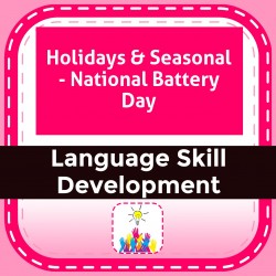 Holidays & Seasonal - National Battery Day