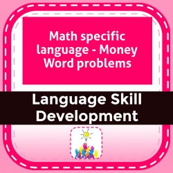 Math specific language - Money Word problems