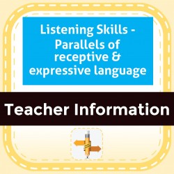 Listening Skills - Parallels of receptive & expressive language