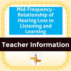 Mid-Frequency - Relationship of Hearing Loss to Listening and Learning