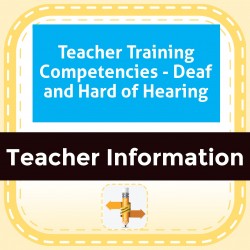 Teacher Training Competencies - Deaf and Hard of Hearing