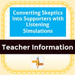 Converting Skeptics into Supporters with Listening Simulations