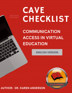 CAVE Checklist - Communication Access in Virtual Education (English)