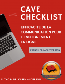 CAVE Checklist - Communication Access in Virtual Education (French) - fillable
