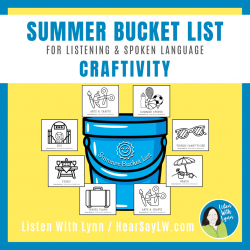 SUMMER BUCKET LIST CRAFTIVITY For Listening, Language, Conversations