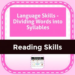 Language Skills - Dividing Words into Syllables