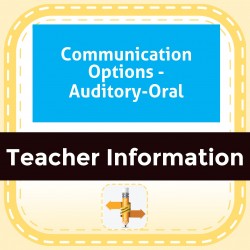 Communication Options - Auditory-Oral